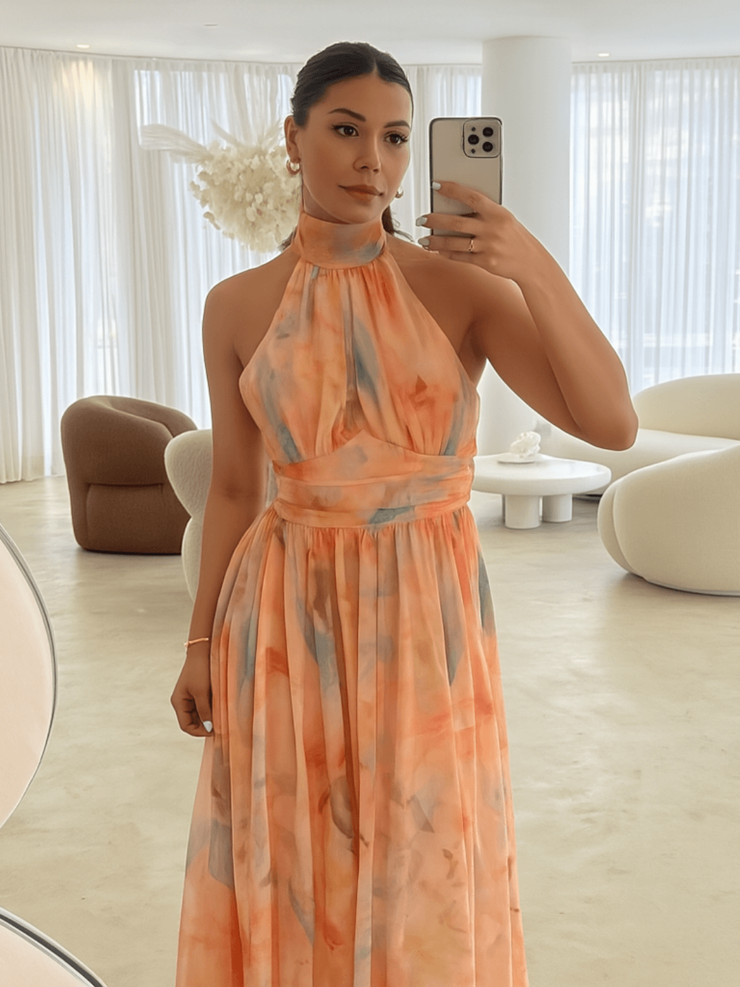 Peach Mirage Maxi Dress
