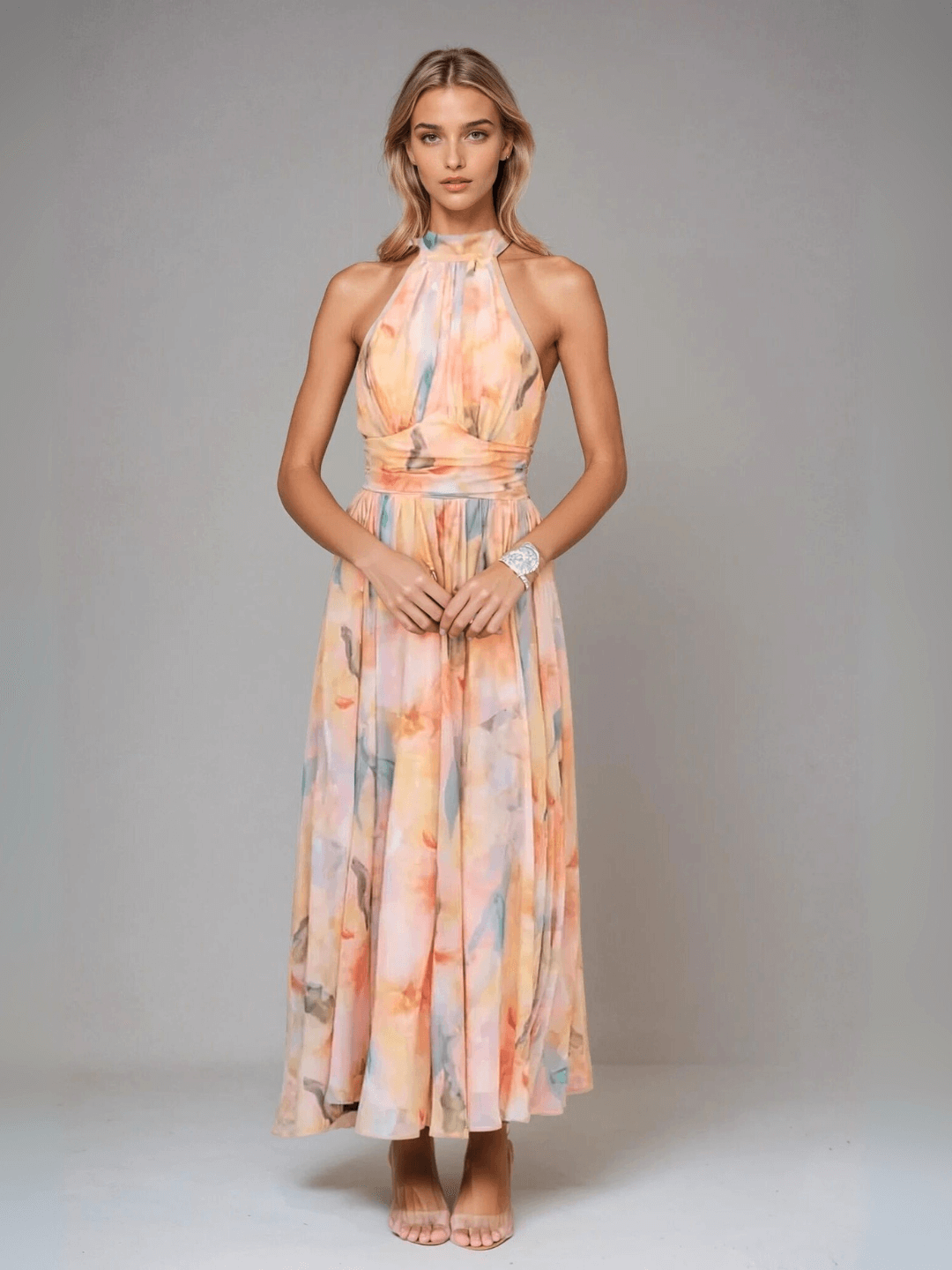 Peach Mirage Maxi Dress