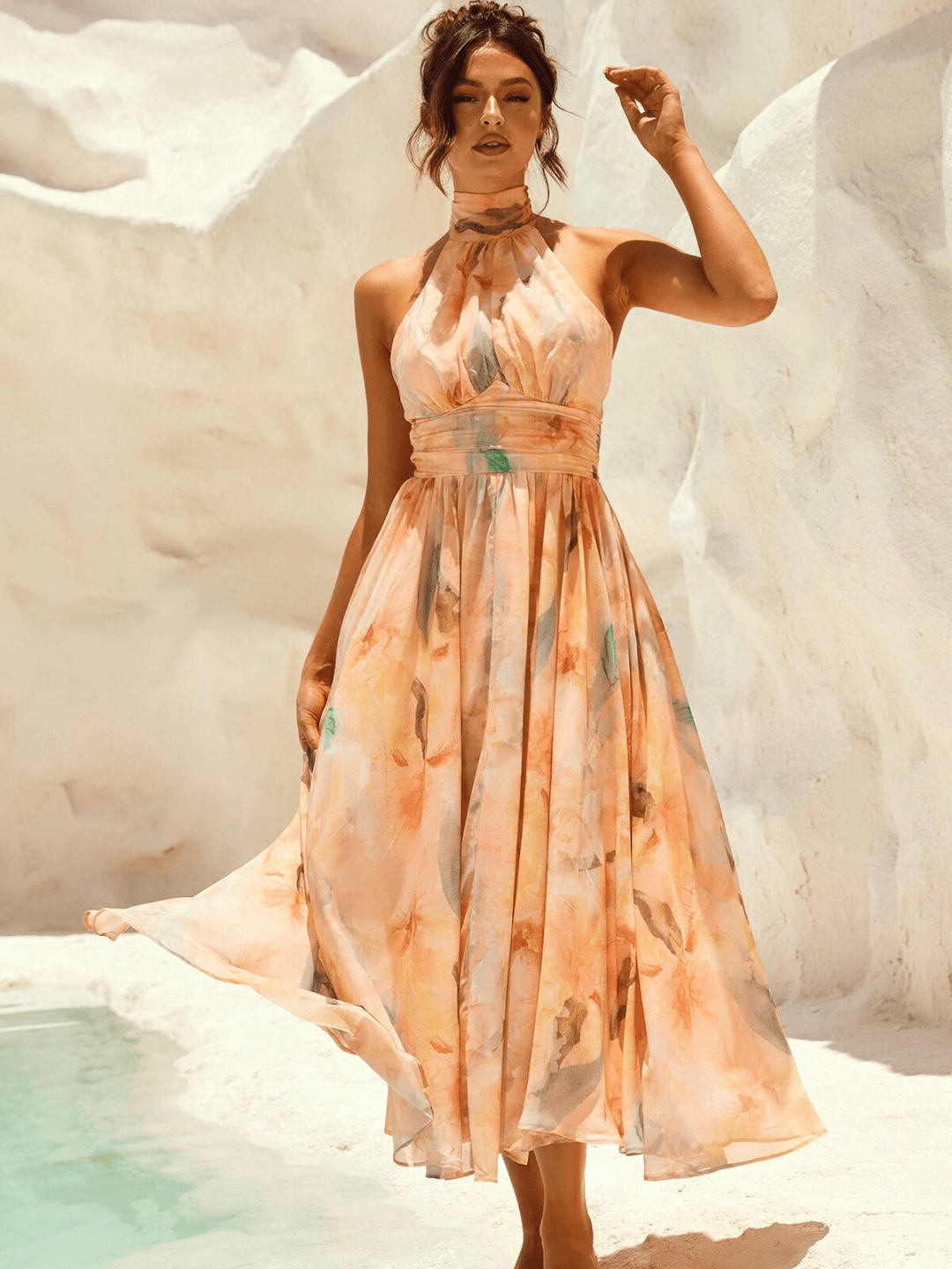 Peach Mirage Maxi Dress