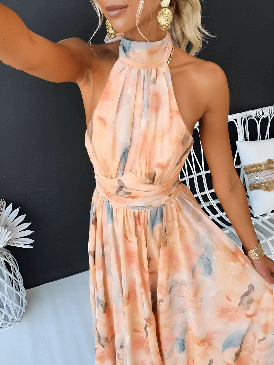 Peach Mirage Maxi Dress