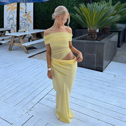Aurore Off-Shoulder Maxi Dress