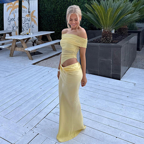 Aurore Off-Shoulder Maxi Dress
